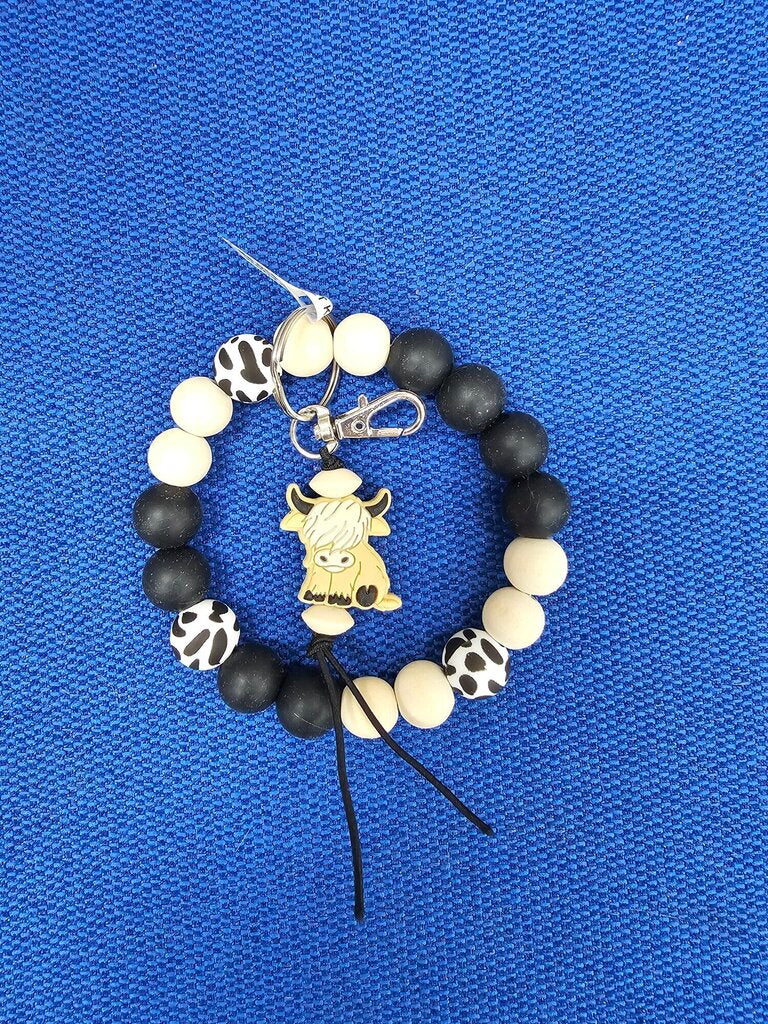 COW WRISTLET KEYCHAIN
