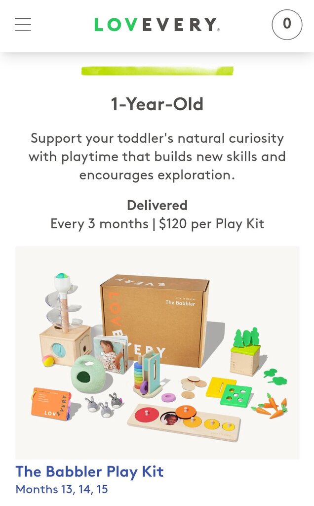 LOVEVERY BABBLER PLAY KIT