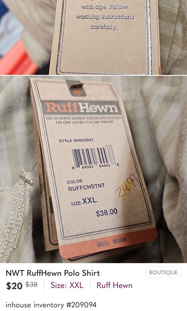 NEW RUFF HEWN SHIRT