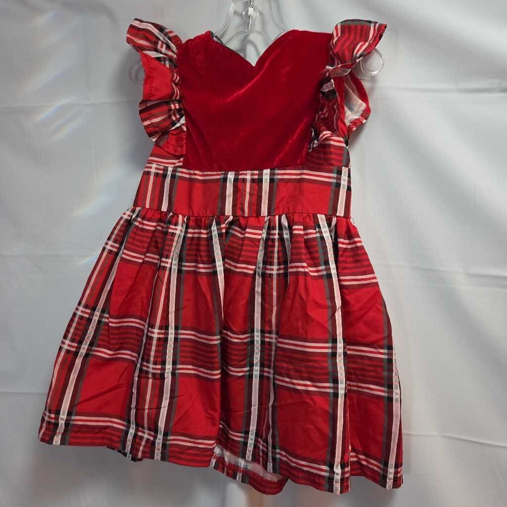 RED PLAID DRESS