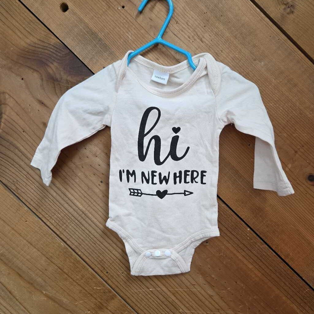 Hi I'm New Here Onesie
