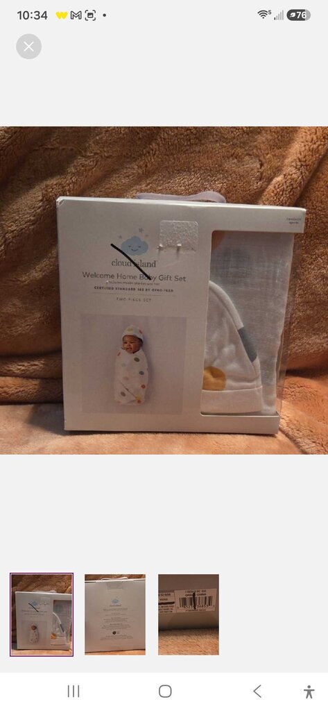 New Cloud Island Welsome Home Baby Gift Set