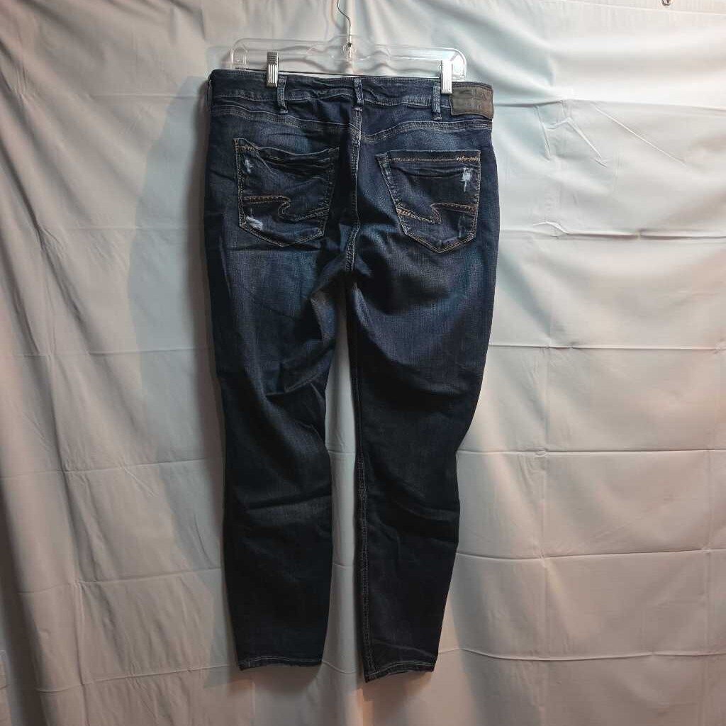 Silver Avery Jeans Ankle