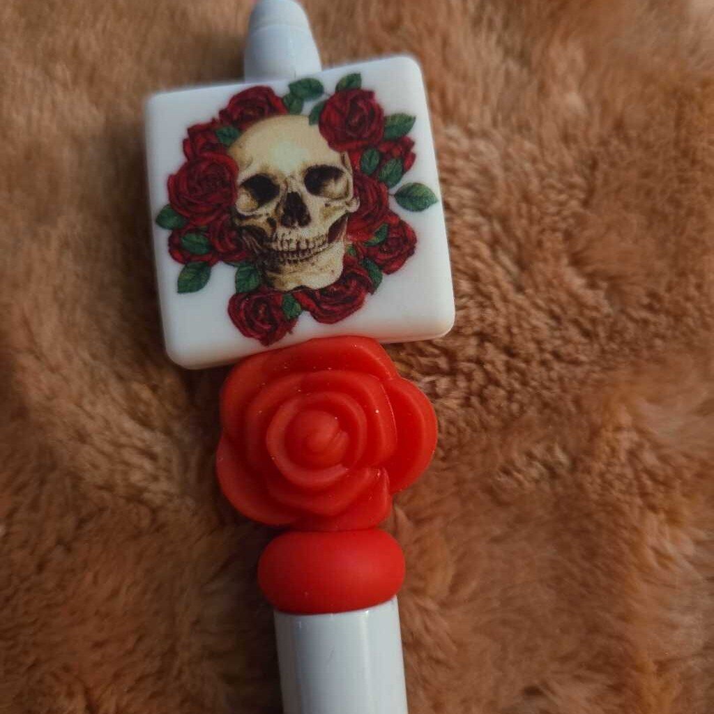 New Skull Rose Pen