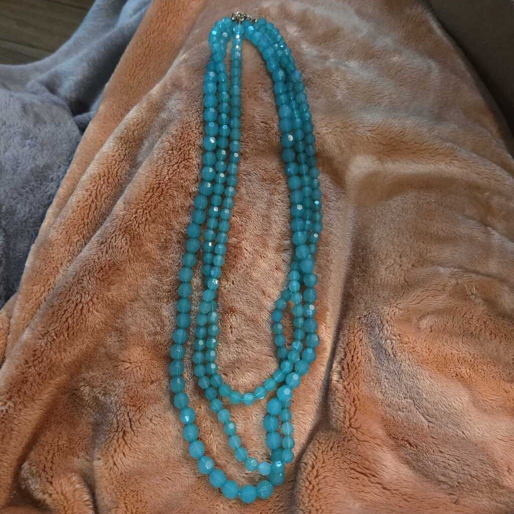 Vintage Multi-Strand Turquoise Bead Necklace