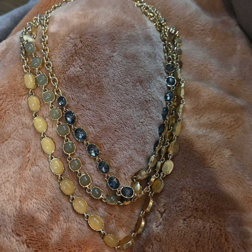 Vintage Multi-Strand Beaded Necklace