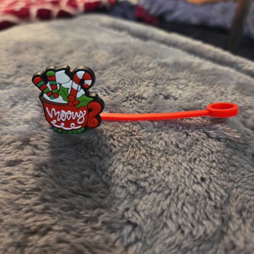 New Merry Christmas Straw Topper