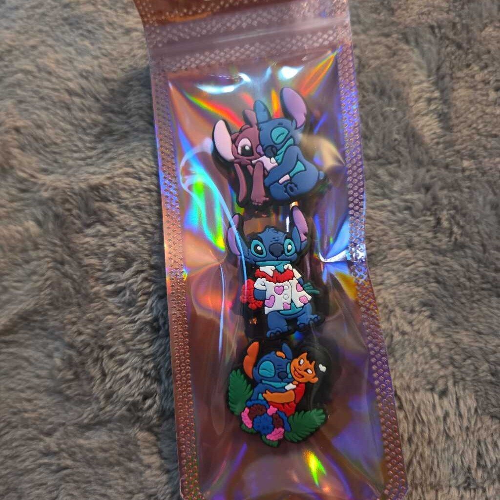New Lilo & Stitch Croc Charms Set of 3
