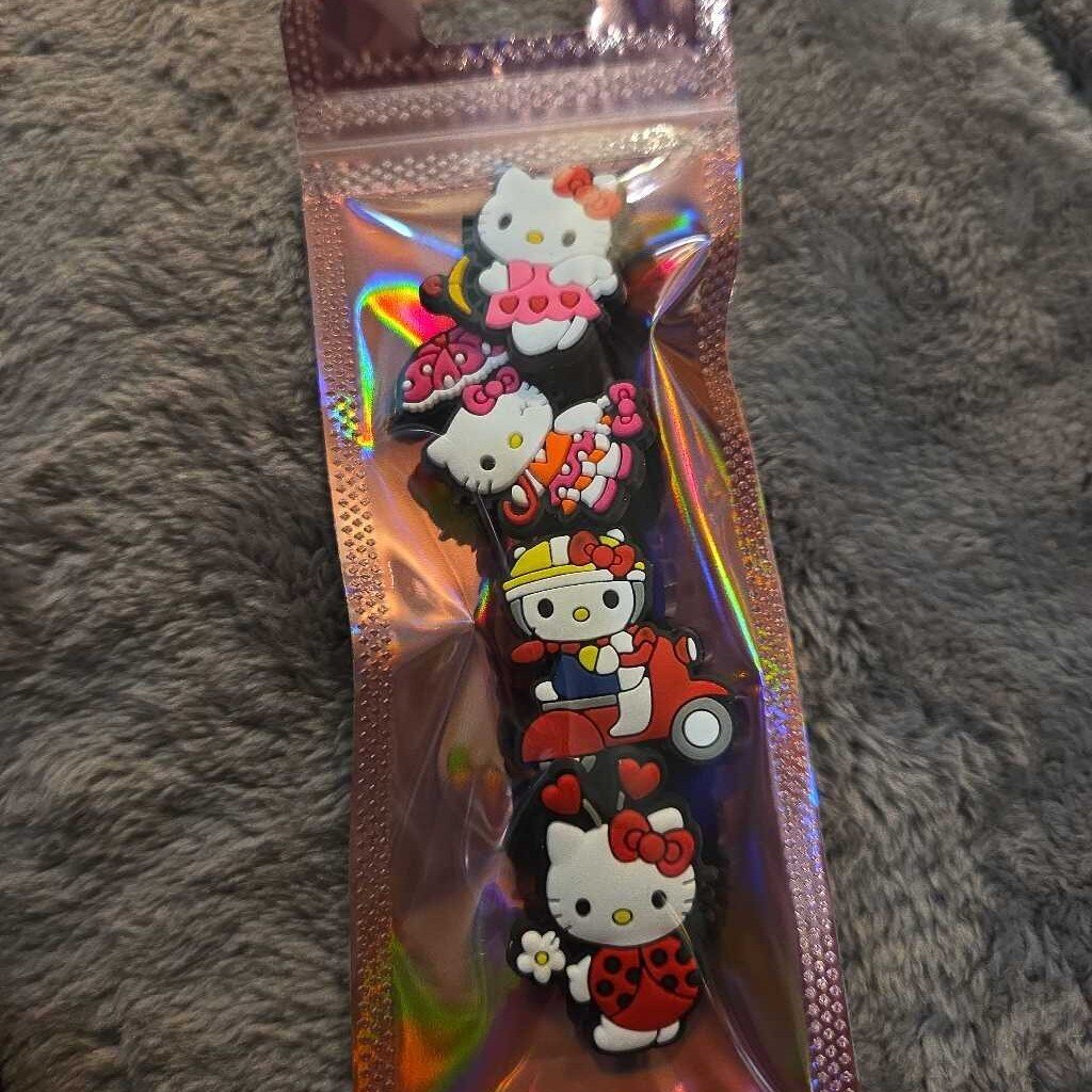 New Hello Kitty Croc Charms Set of 4
