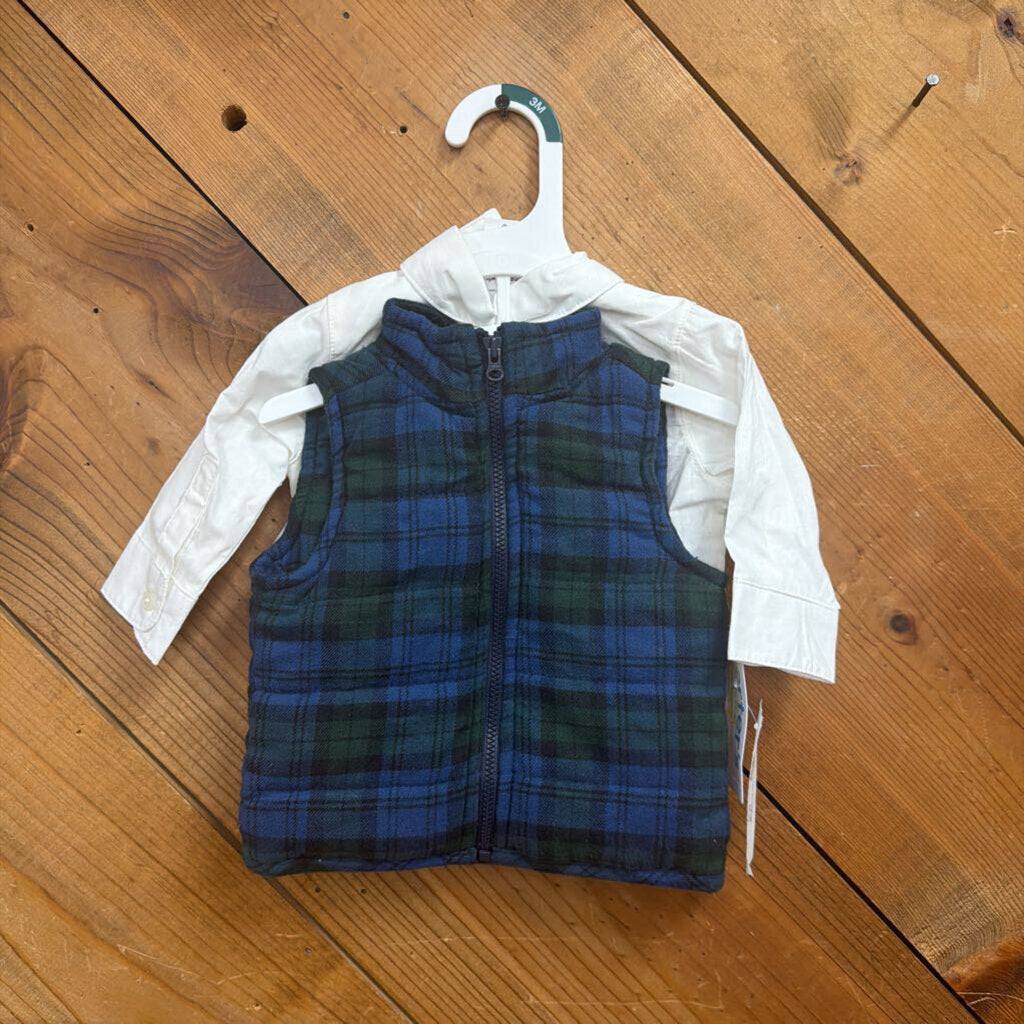 New Carters 2pc Shirt Vest
