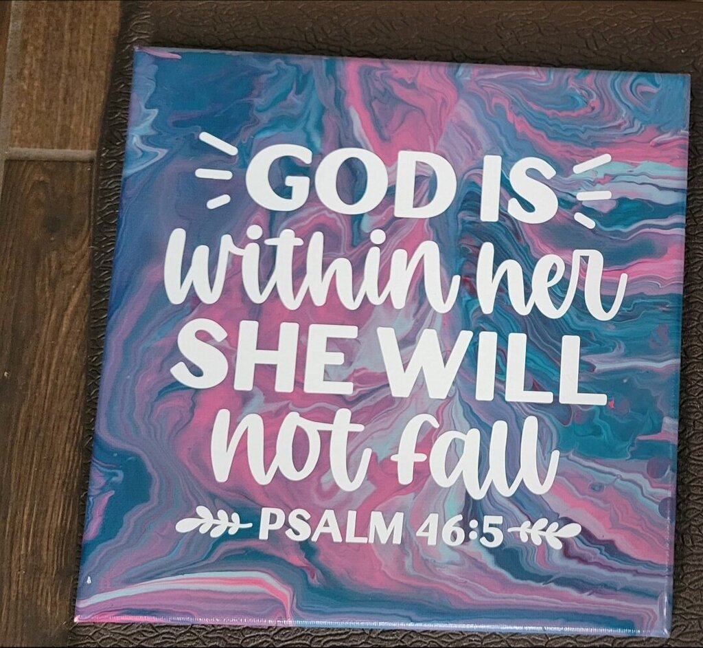 GOD IS WITHIN HER PAINTIN