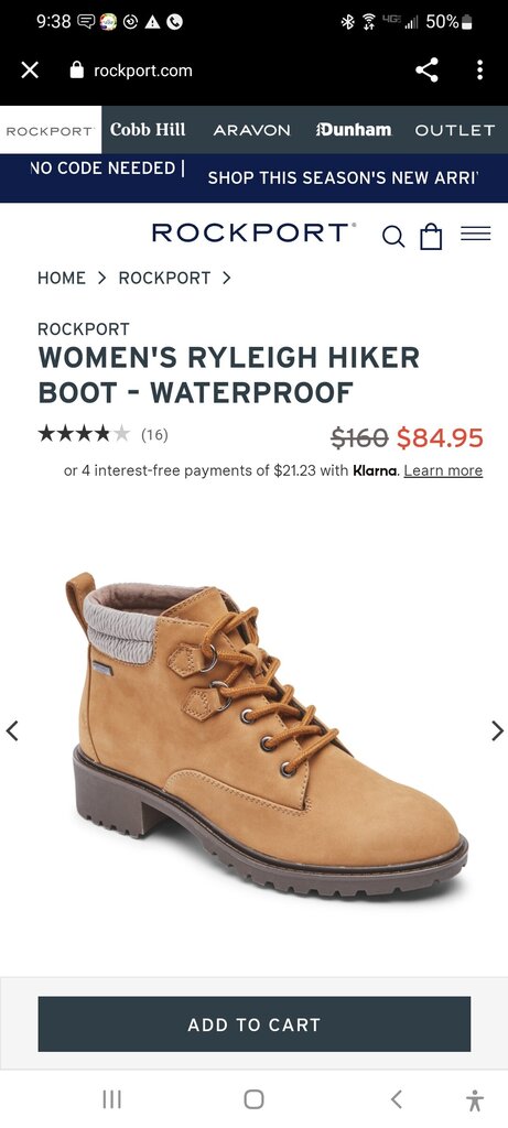 NEW ROCKPORT RYLEIGH