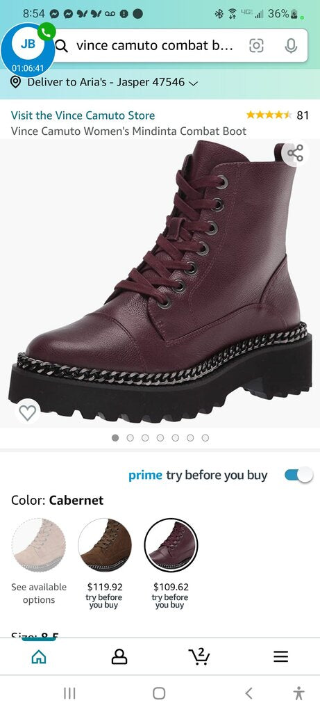 NEW VINCE CAMUTO COMBAT