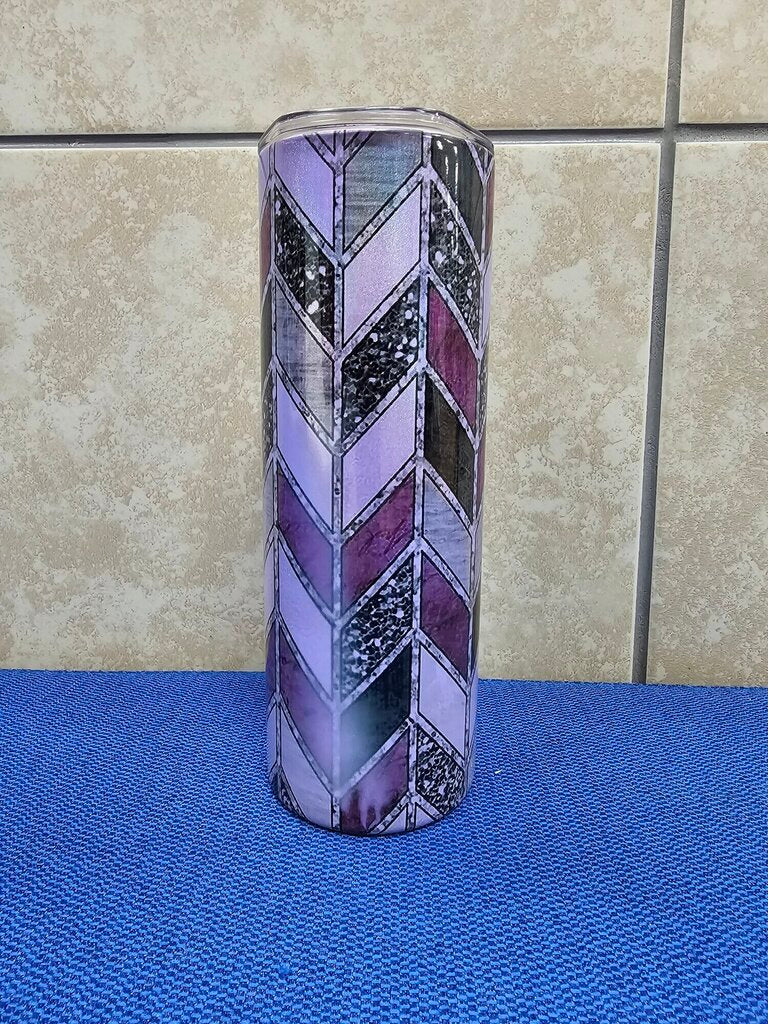 PURPLE CHEVRON SUBLIMATED