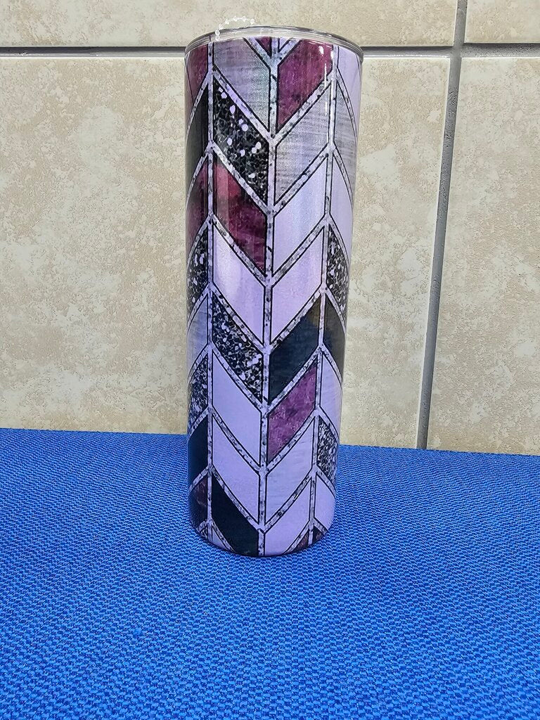 PURPLE CHEVRON SUBLIMATED