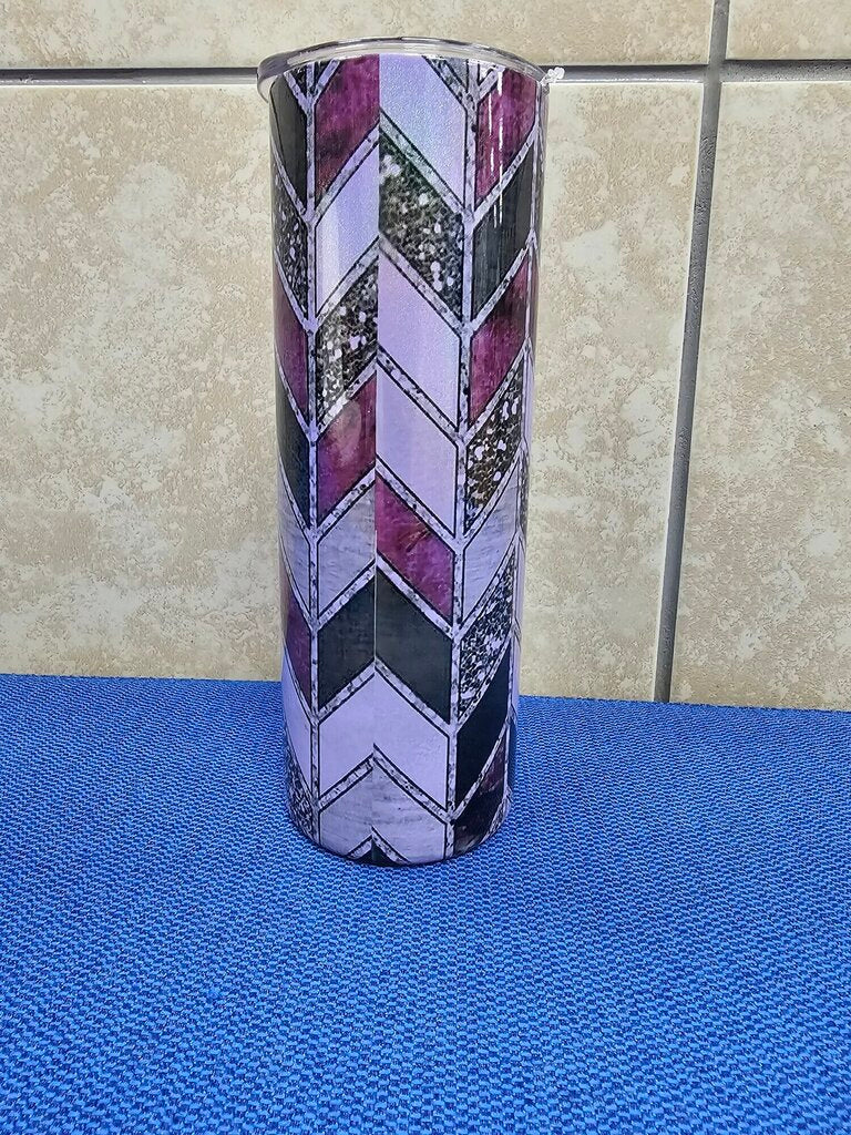 PURPLE CHEVRON SUBLIMATED