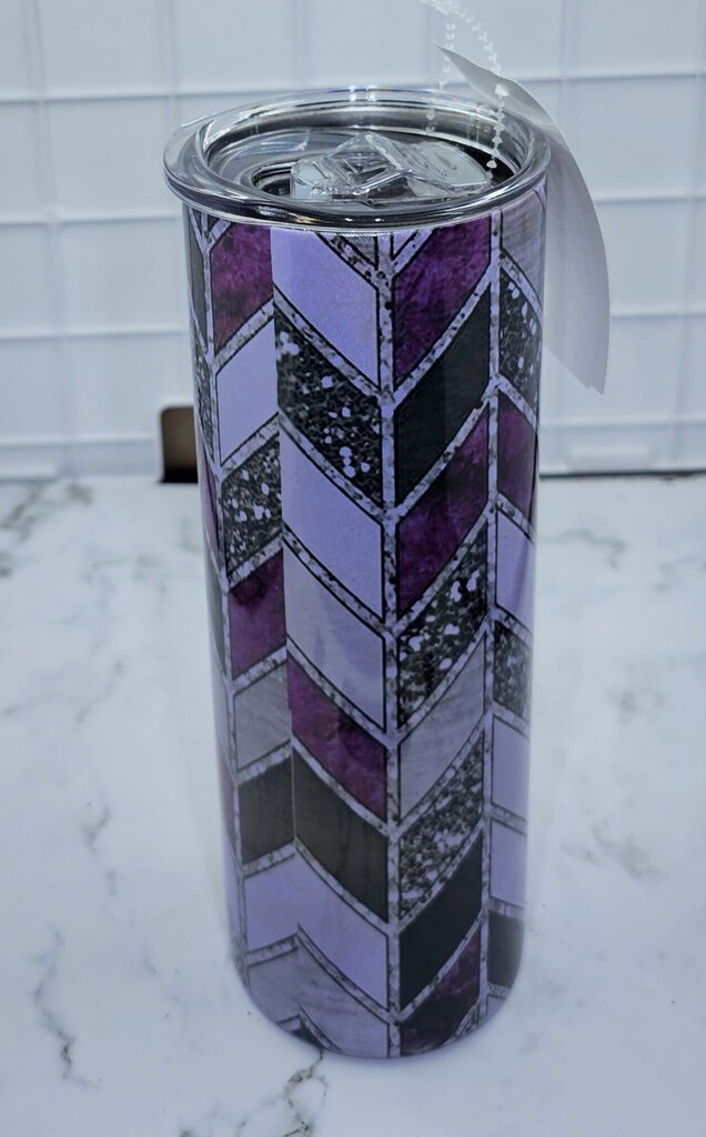 PURPLE CHEVRON SUBLIMATED