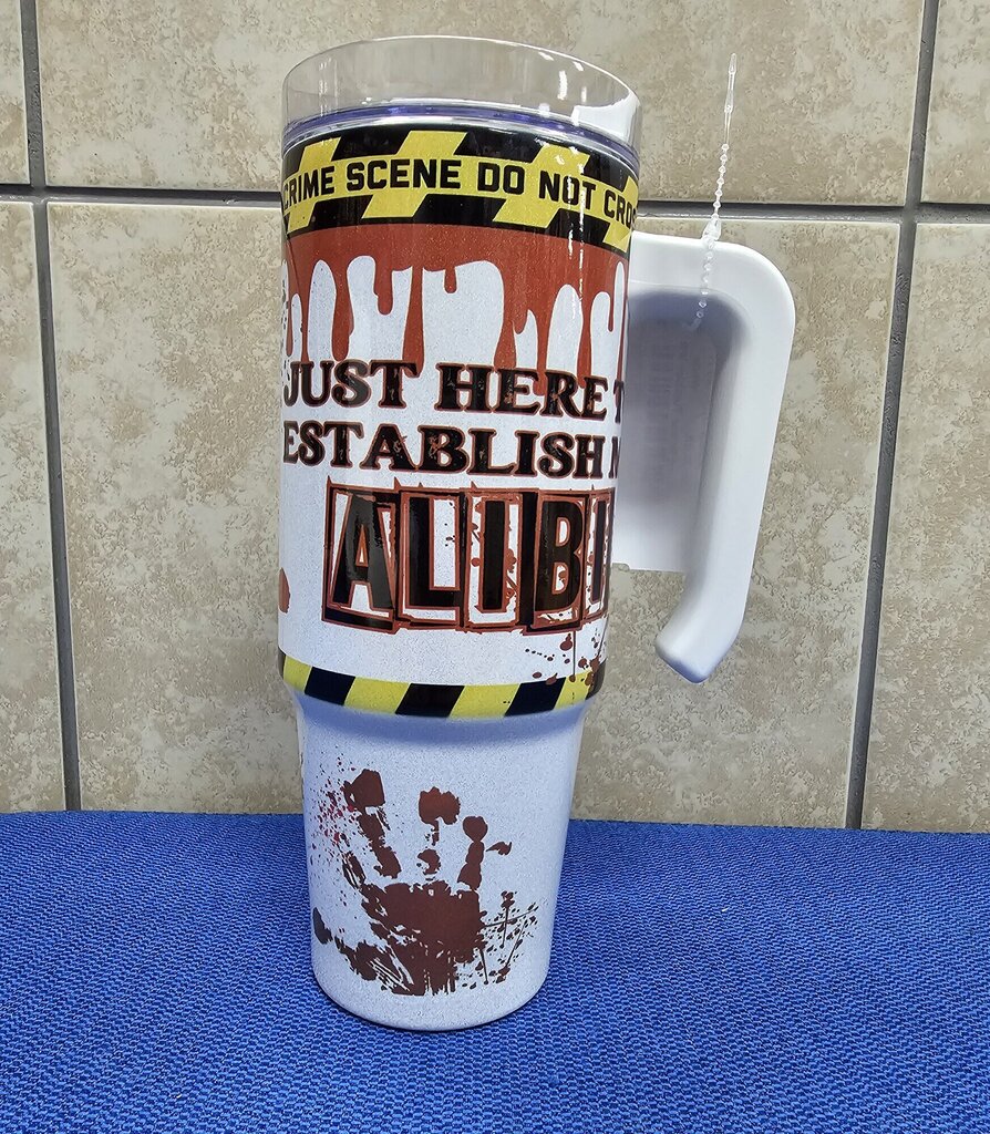 Crime Scene Tumbler W/han
