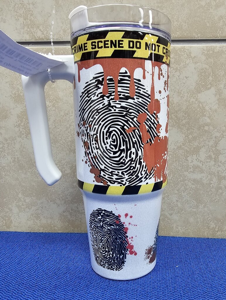 Crime Scene Tumbler W/han