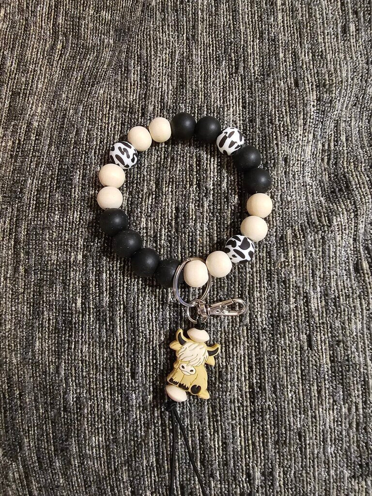 COW WRISTLET KEYCHAIN