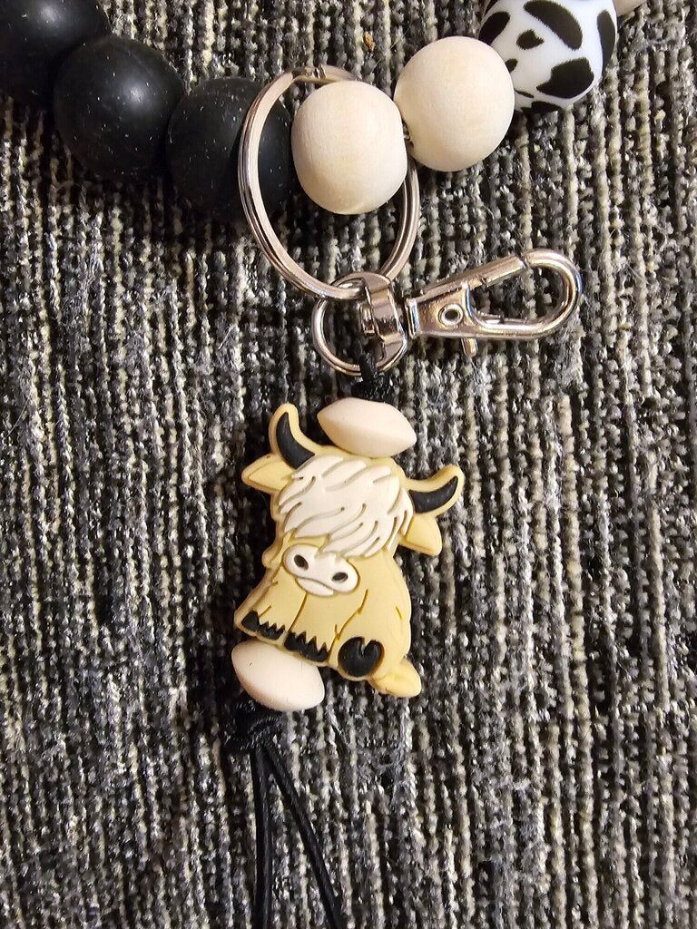 COW WRISTLET KEYCHAIN