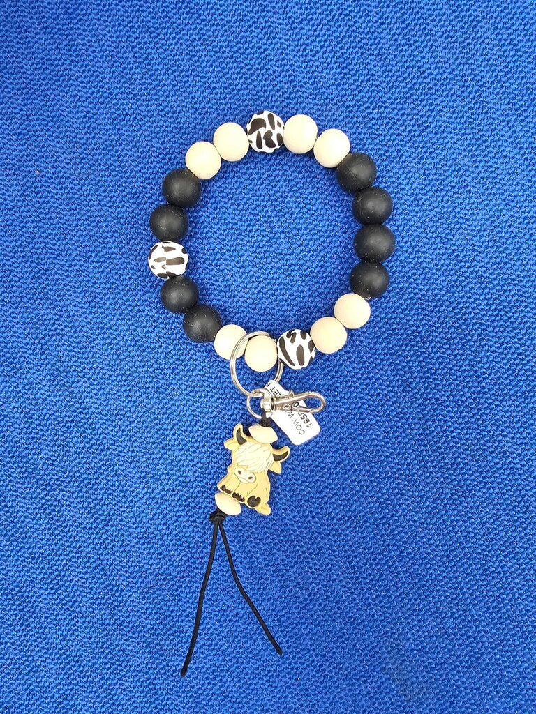 COW WRISTLET KEYCHAIN