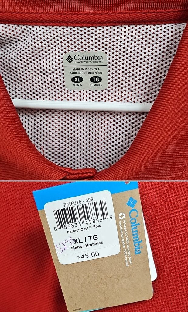 NEW COLUMBIA SHIRT