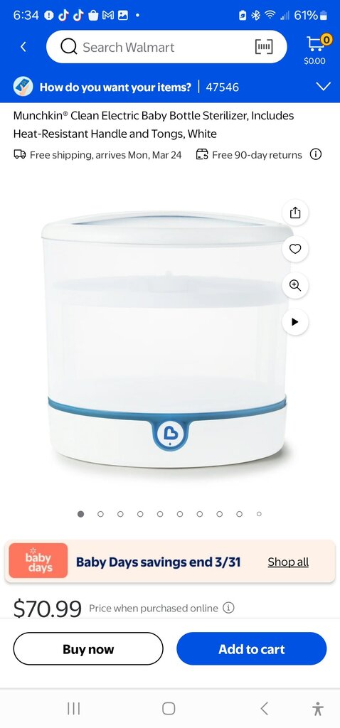 MUNCHKIN ELECTRIC BOTTLE