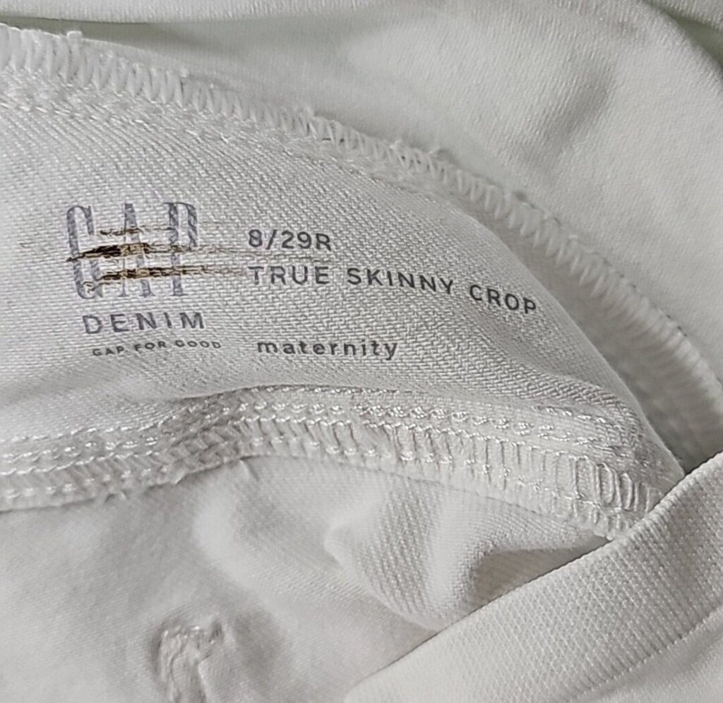 NEW GAP TRUE SKINNY CROP MATERNITY JEANS