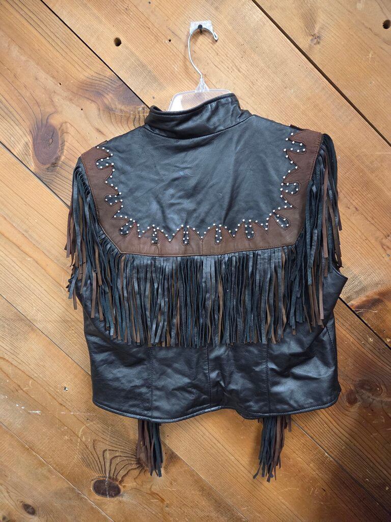 Diamond Plate Genuine Leather Vest