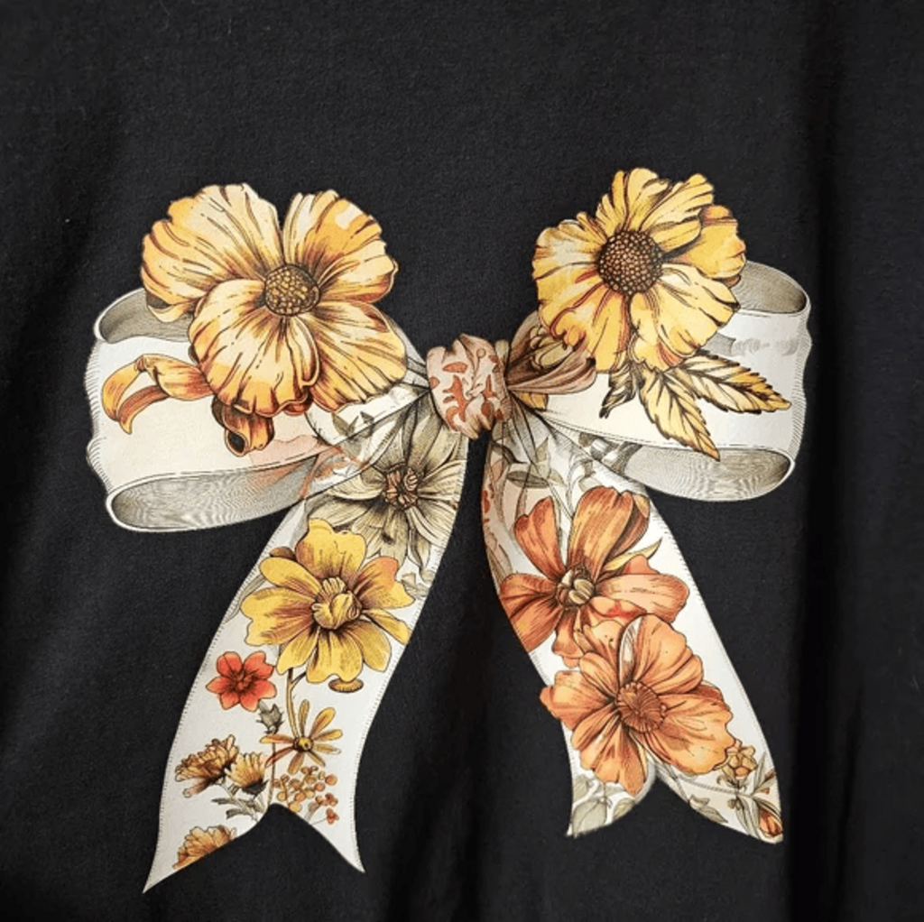 NEW FLOWER BOW SHIRT