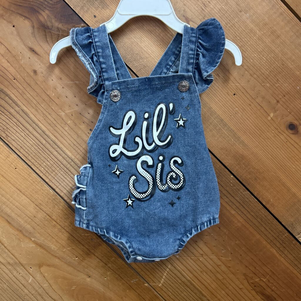 Lil Sis overall Romper