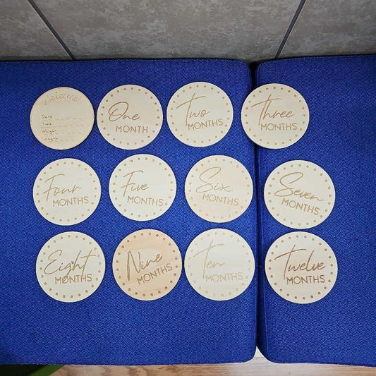 Hobby Lobby 13 pc set milestone wood