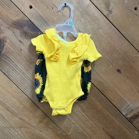 New 2pc Sunflower Outfit