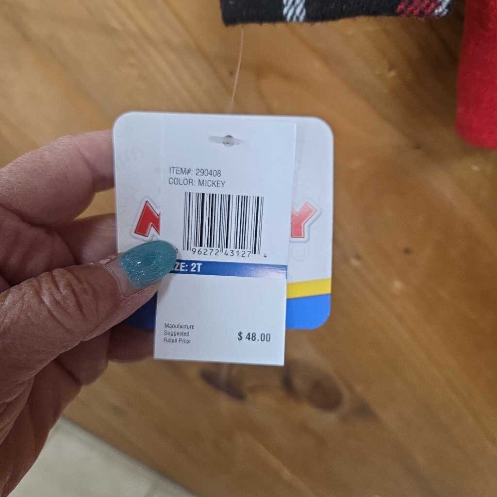 New Disney Mickey Hooded Flannel