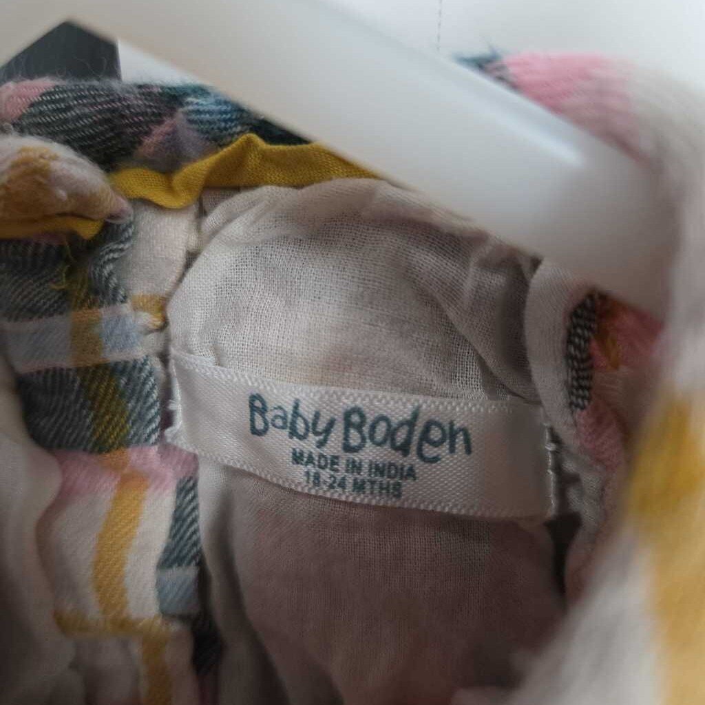 Baby Boden Plaid Dress