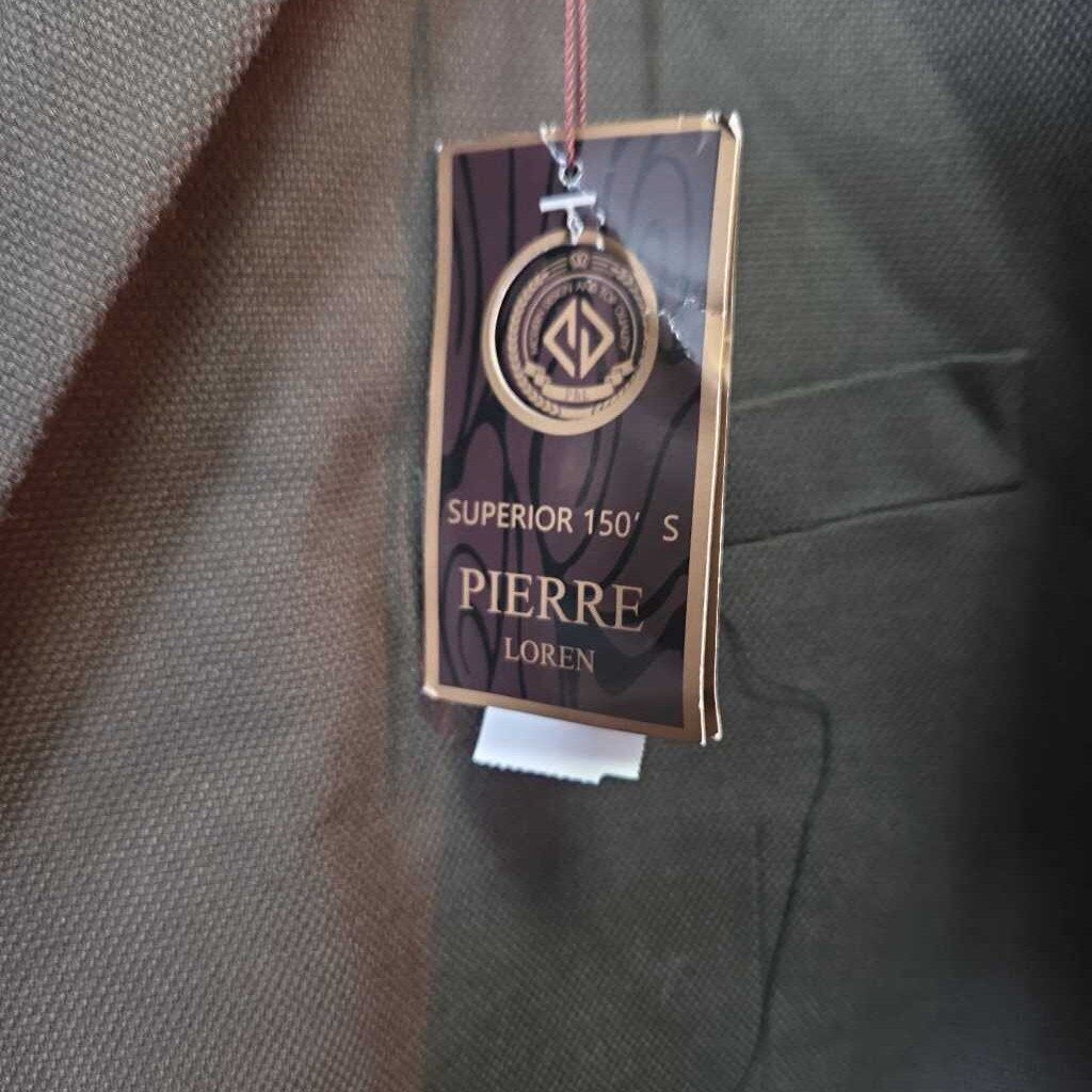 New Pierre Loren Sport Coat, Suit Jacket, Blazer Dark Army / Olive Green