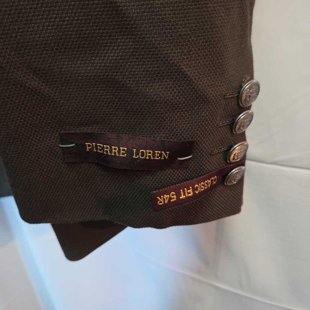 New Pierre Loren Sport Coat, Suit Jacket, Blazer Dark Army / Olive Green