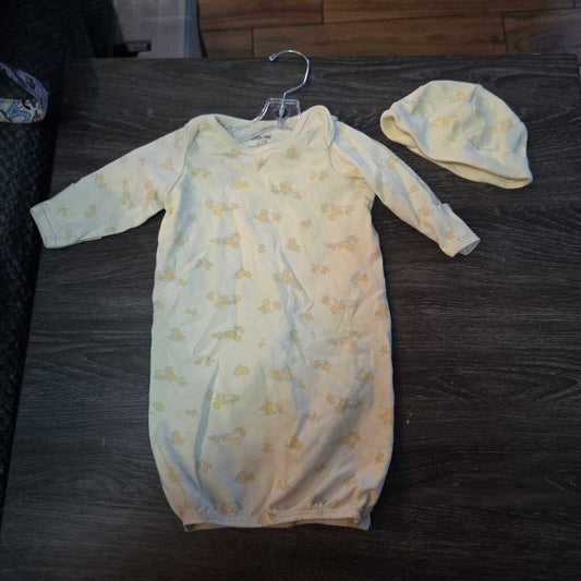 Little Me 2pc Gown/Hat