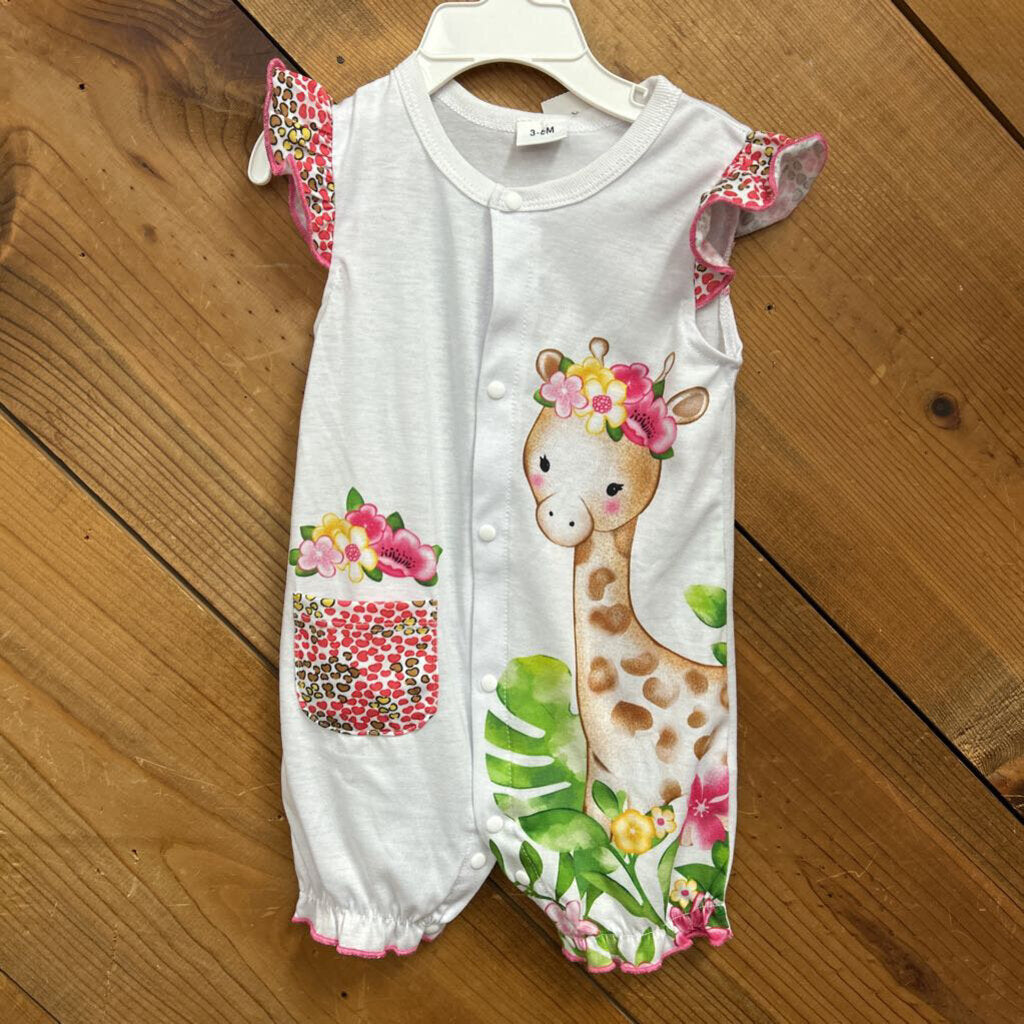 Romper with Giraffe