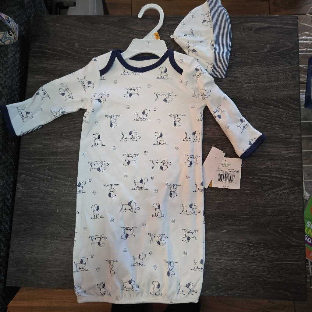 New little Me Gown & Hat