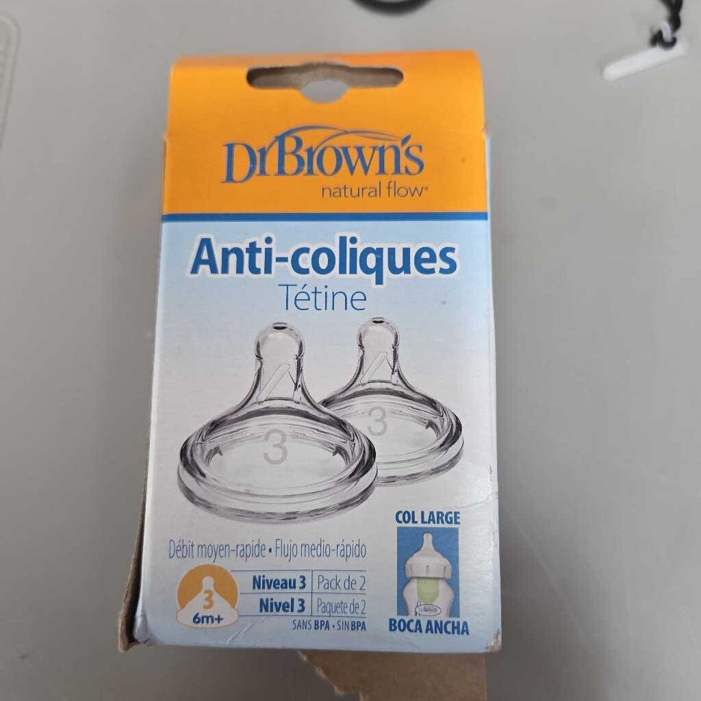 New Dr. Brown's Anti Colic Nipples