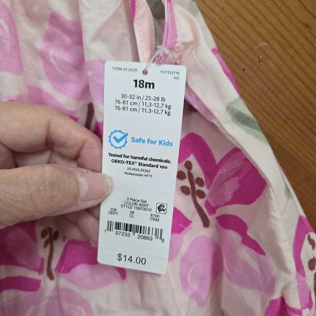 New Carters 2pc Dress/Hat