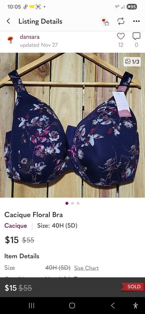New Cacique Bra