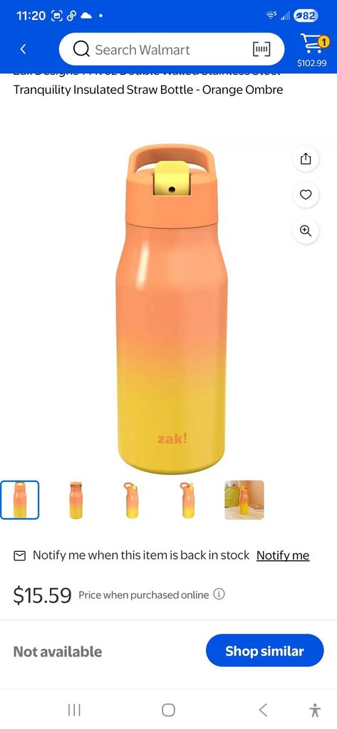 New Zak thermal Water Bottle