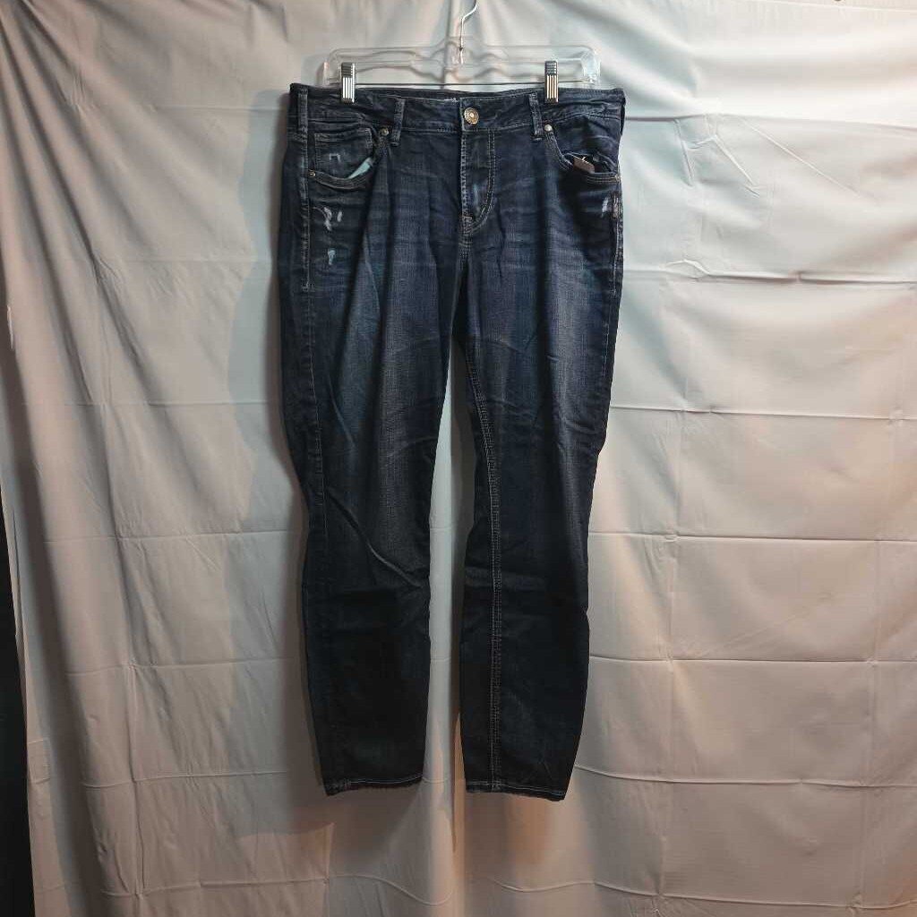 Silver Avery Jeans Ankle