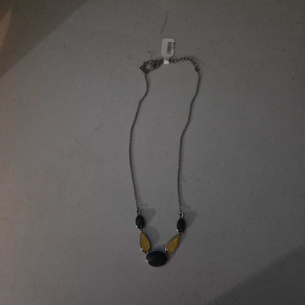 Necklace with gems