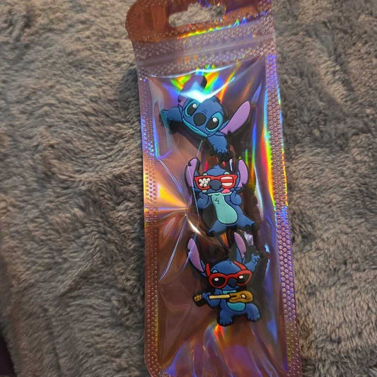 New Lilo & Stitch Croc Charms Set of 3