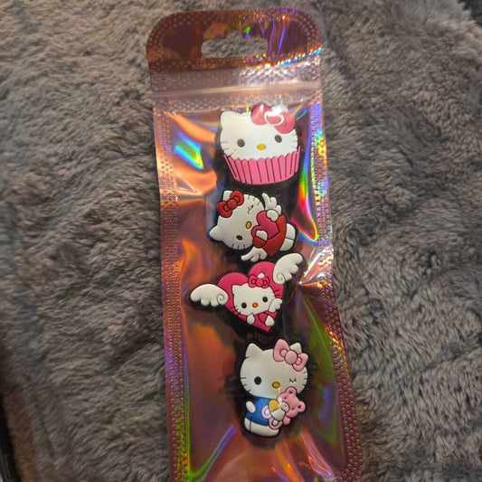 New Hello Kitty Croc Charms Set of 4