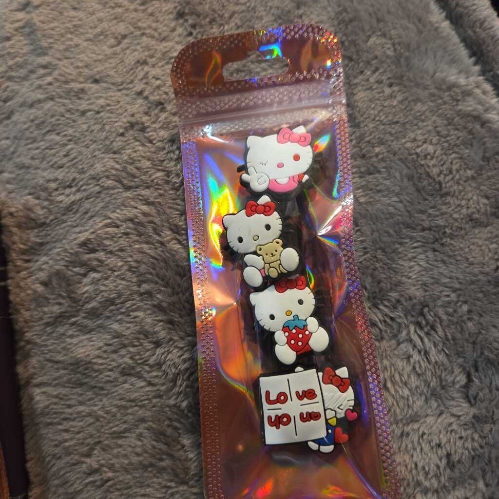New Hello Kitty Croc Charms Set of 4